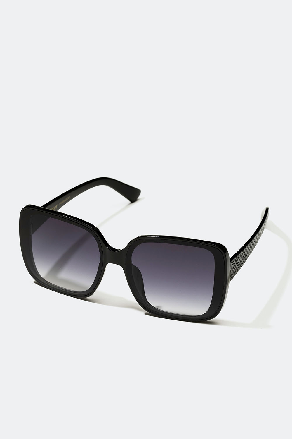 Svarta oversize solglasögon med mönstrande skalmar i gruppen Accessoarer / Solglasögon hos Glitter (176000929000)