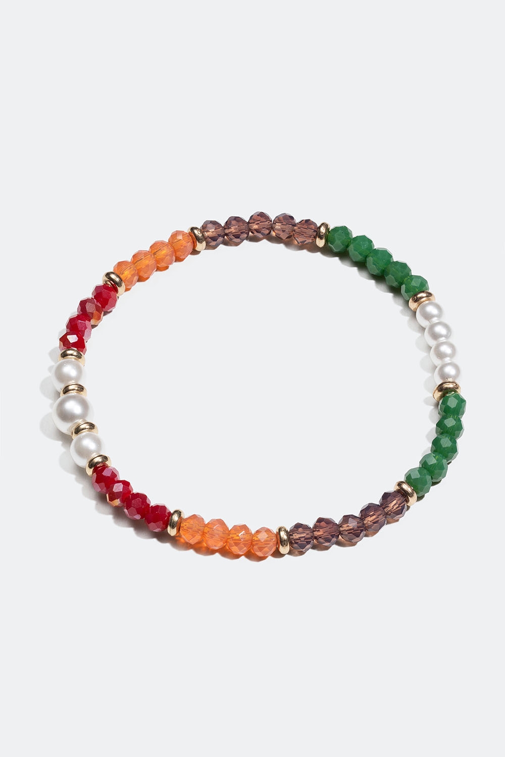 Elastiskt armband med pärlor i flera färger i gruppen Smycken / Armband / Tunna hos Glitter (251001089902)