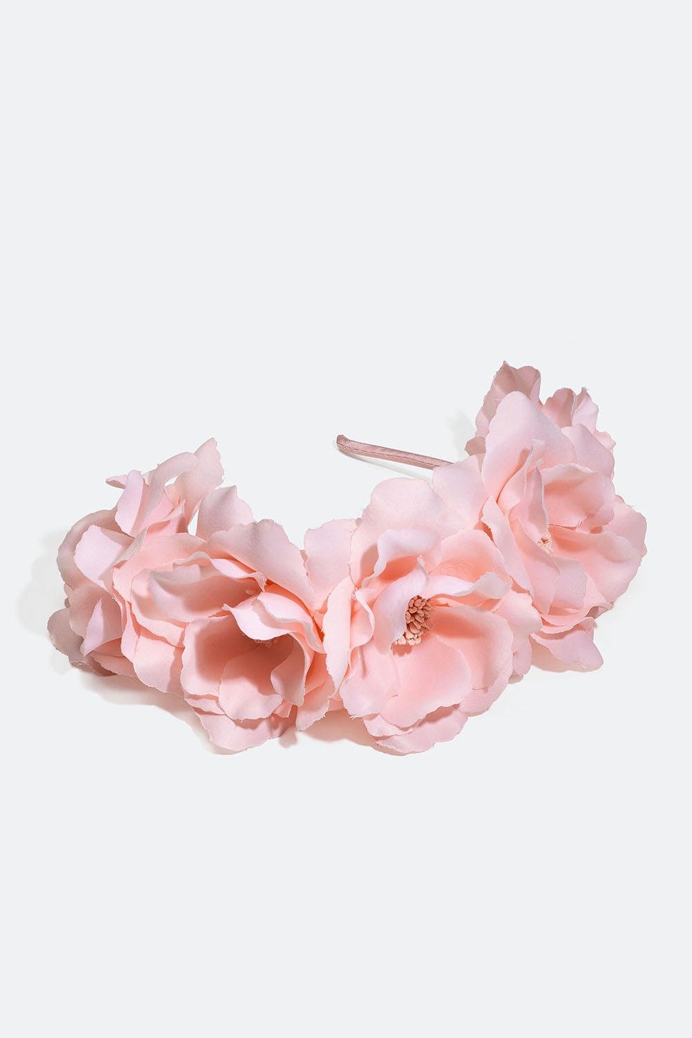Diadem med stora rosa blommor i gruppen Håraccessoarer / Diadem / Breda hos Glitter (336000555000)