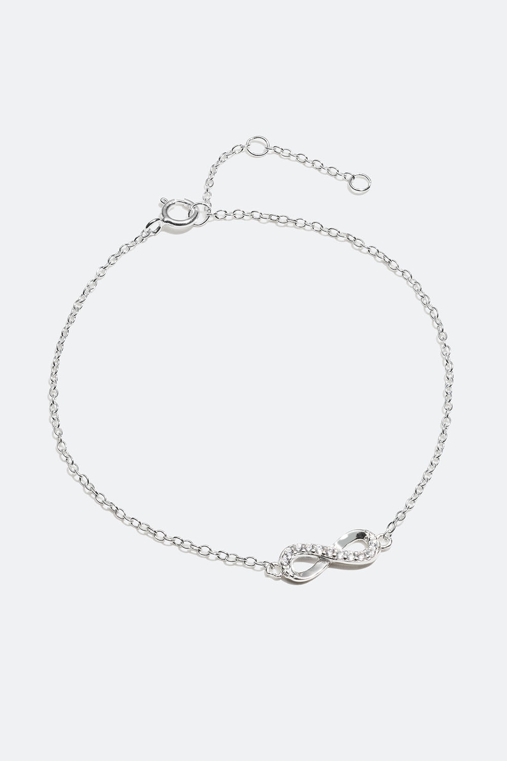 Armband i äkta silver med infinity-symbol i gruppen Äkta silver / Silverarmband / Tunna hos Glitter (551000531001)