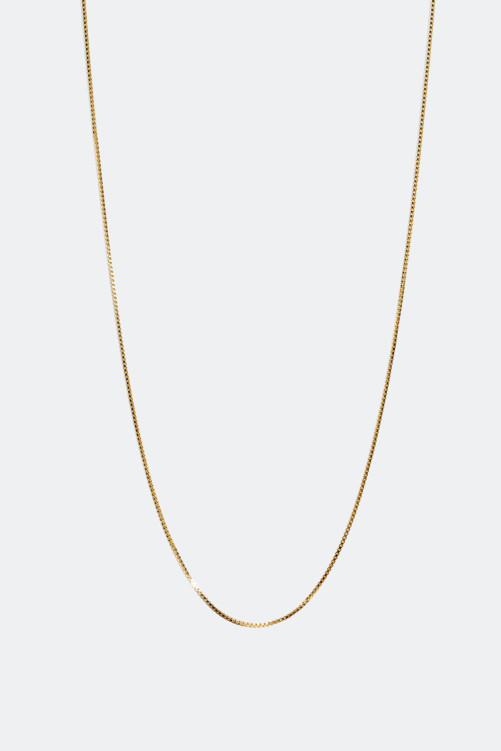 Venetiansk halskedja förgylld med 18 karat guld, 55 cm i gruppen 18k Guldpläterat silver / Halsband i 18k guld hos Glitter (554000372060)