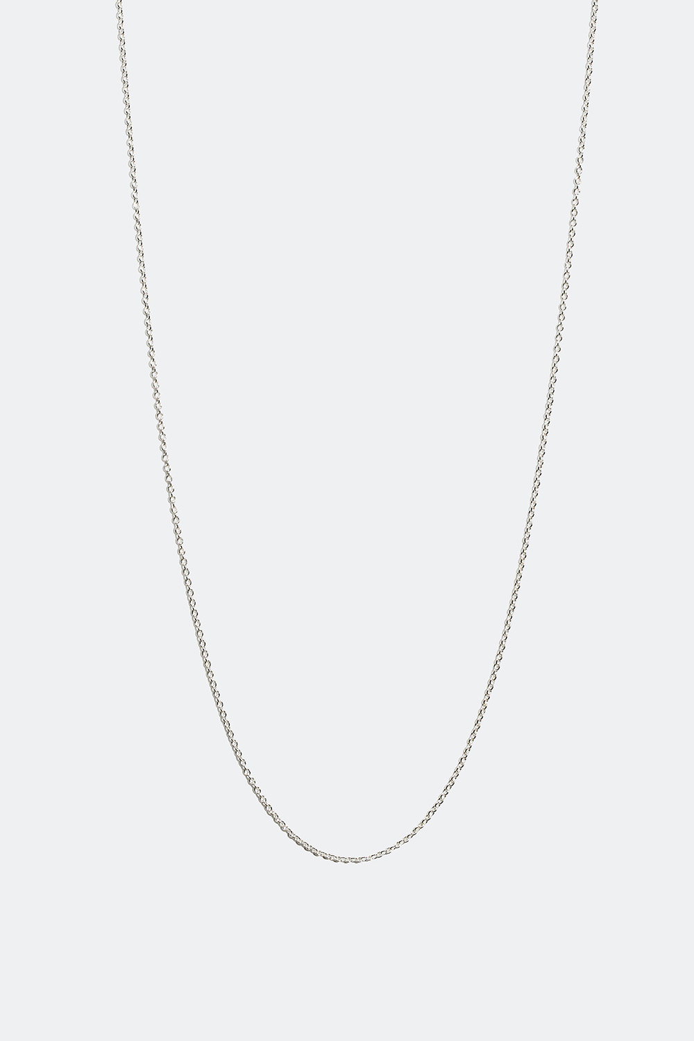 Tunn halskedja i äkta silver, 55 cm i gruppen Äkta silver / Silverhalsband / Halskedjor i äkta silver hos Glitter (554000381060)