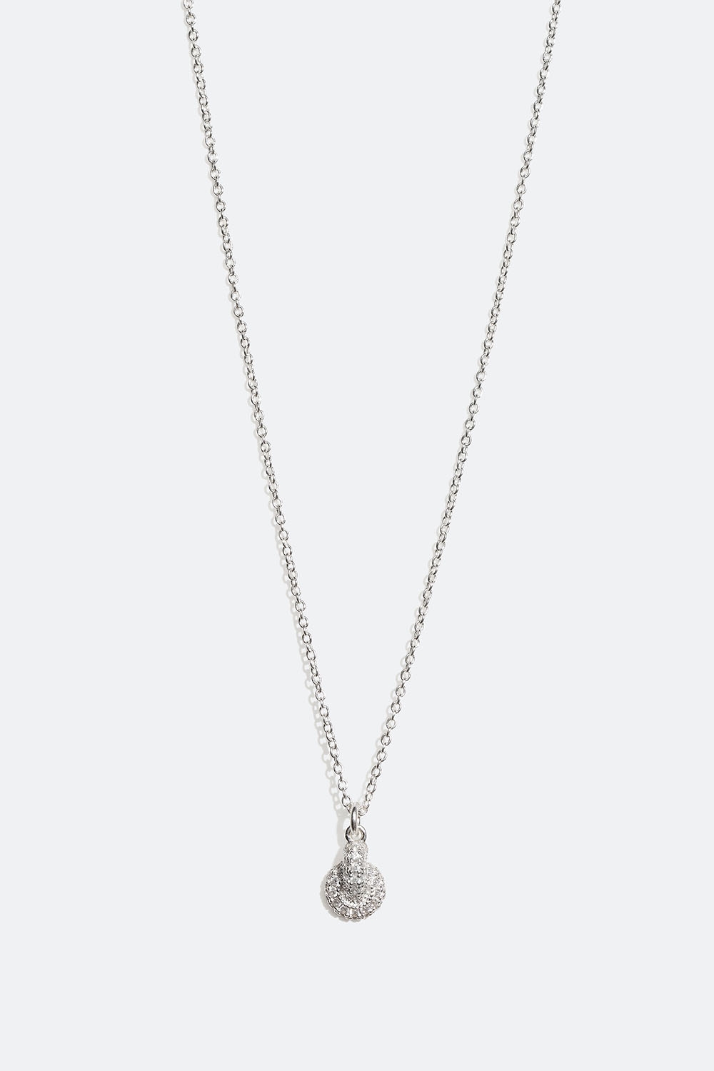 Halsband i äkta silver med cirklar och Cubic Zirconia i gruppen Äkta silver / Silverhalsband / Halsband i äkta silver med hänge hos Glitter (554000961001)