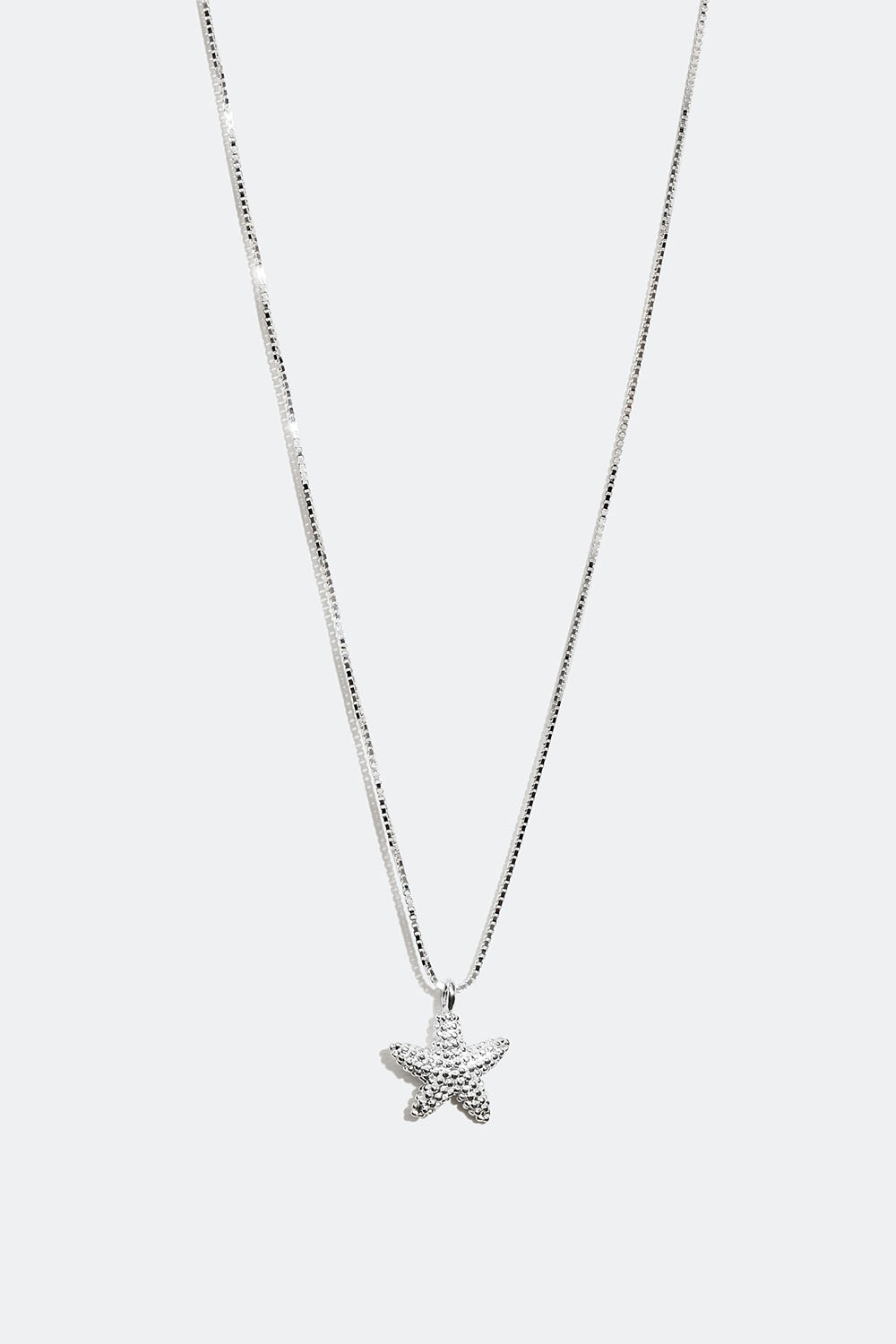 Halsband i äkta silver med sjöstjärna i gruppen Äkta silver / Silverhalsband / Halsband i äkta silver med hänge hos Glitter (554001001001)