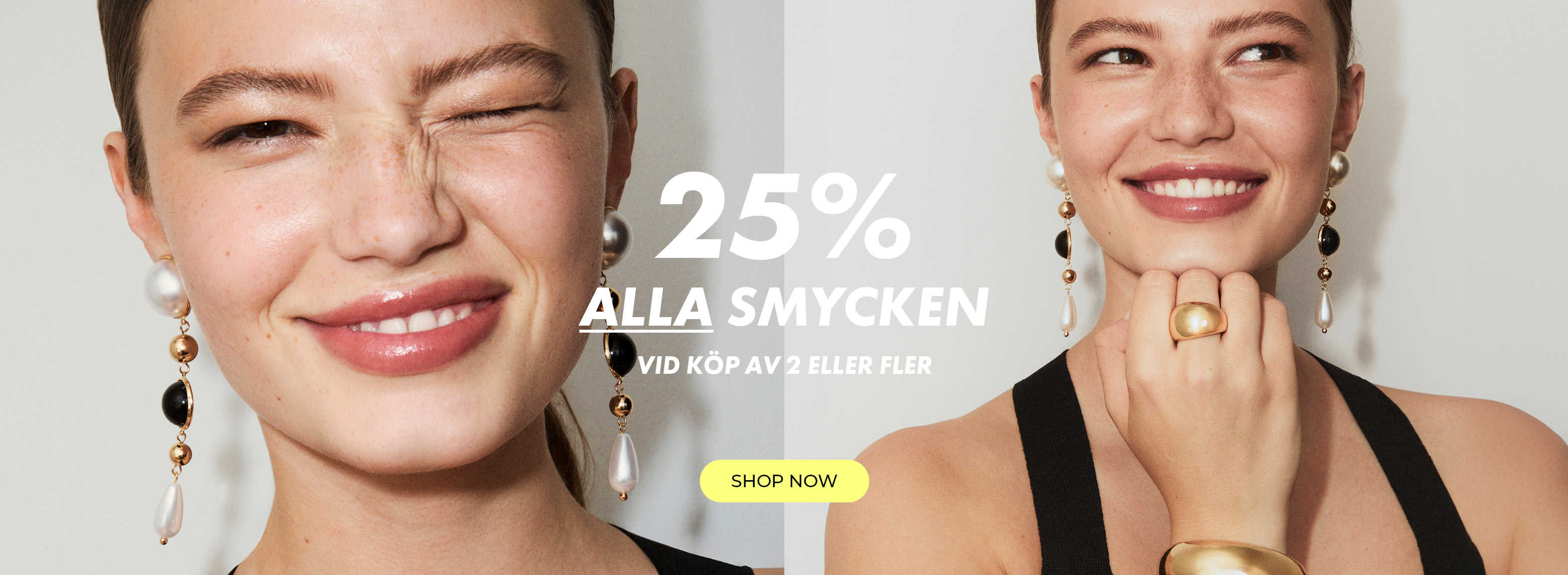25% alla smycken - vid köp av minst 2