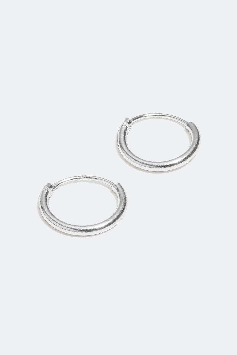 Hoops, i äkta silver, 9 mm