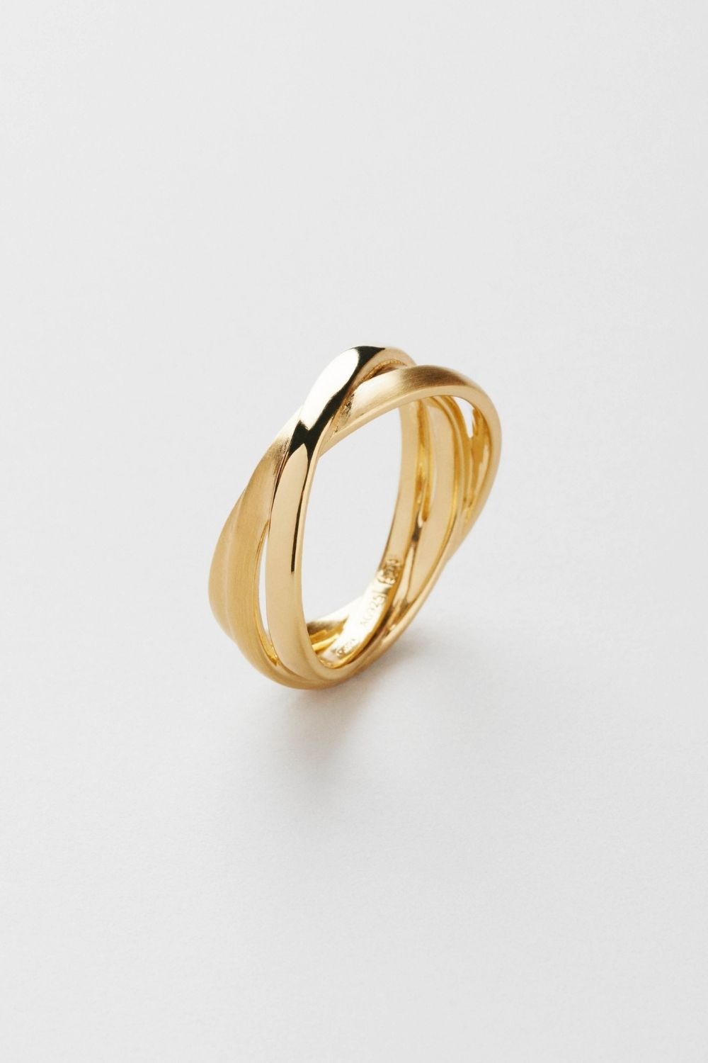 Trio Love Ring 24k Gold Plated