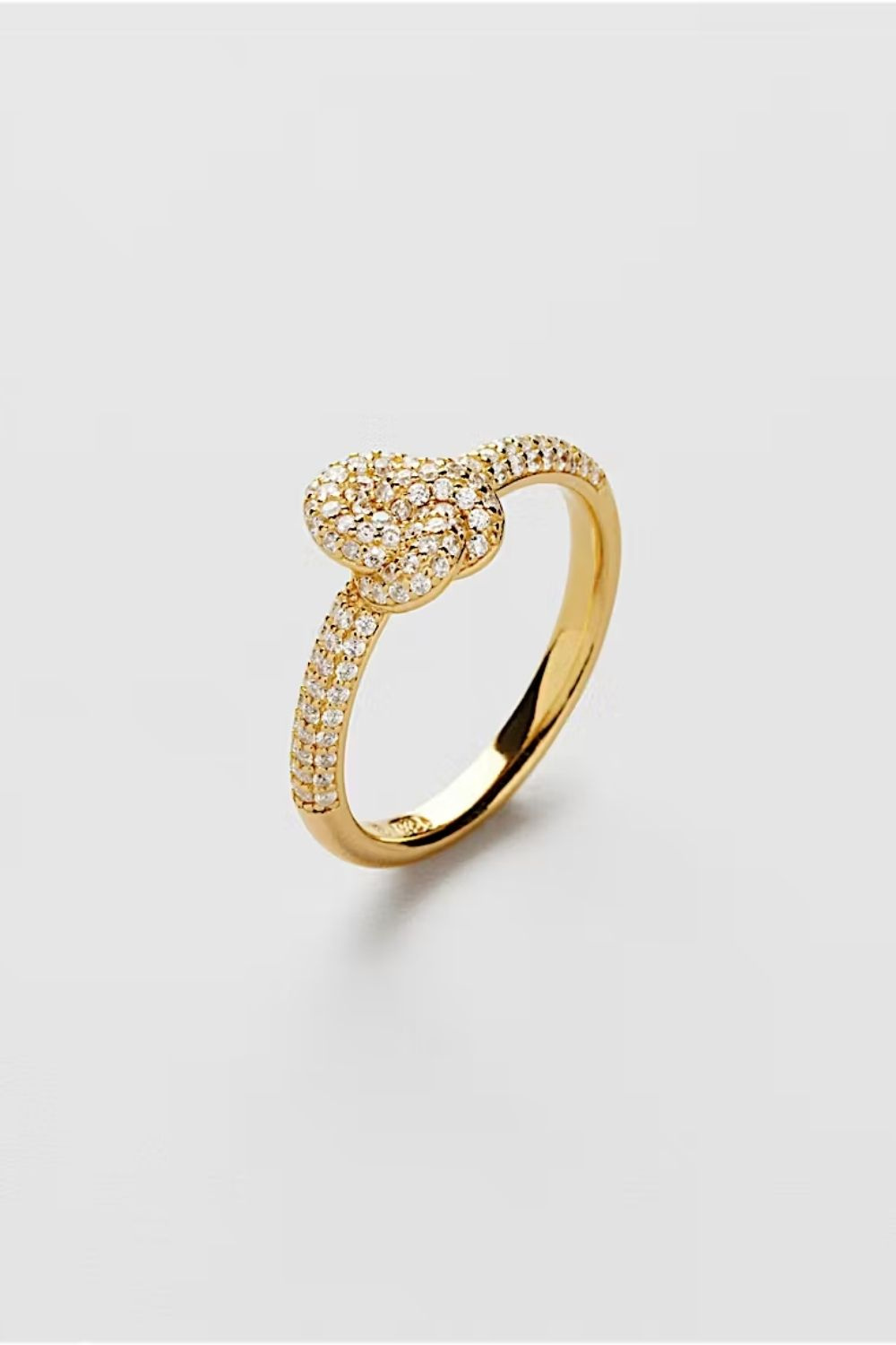 Bling Knot Ring 24k Gold Plated