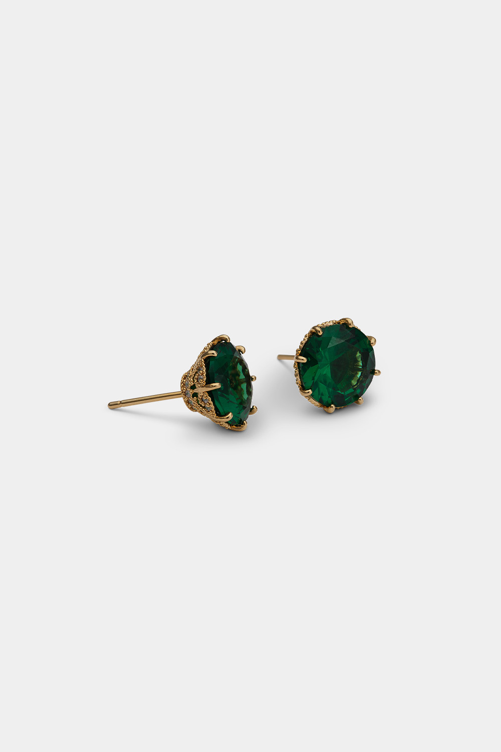 Elenora stud earrings - Emerald