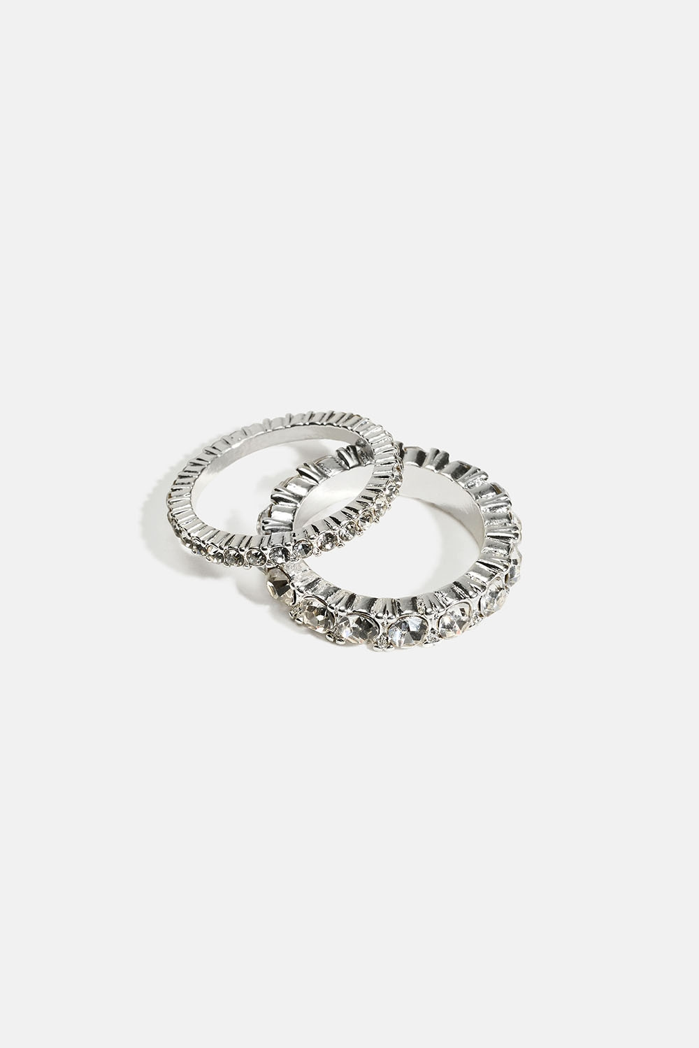 Ringar med strass, 2-pack