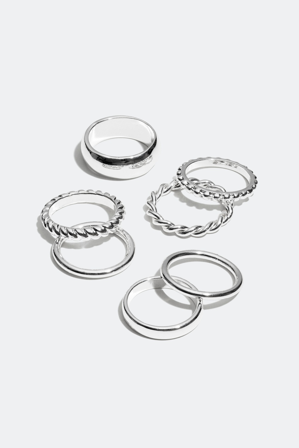 Ringar i olika mönster, 7-pack