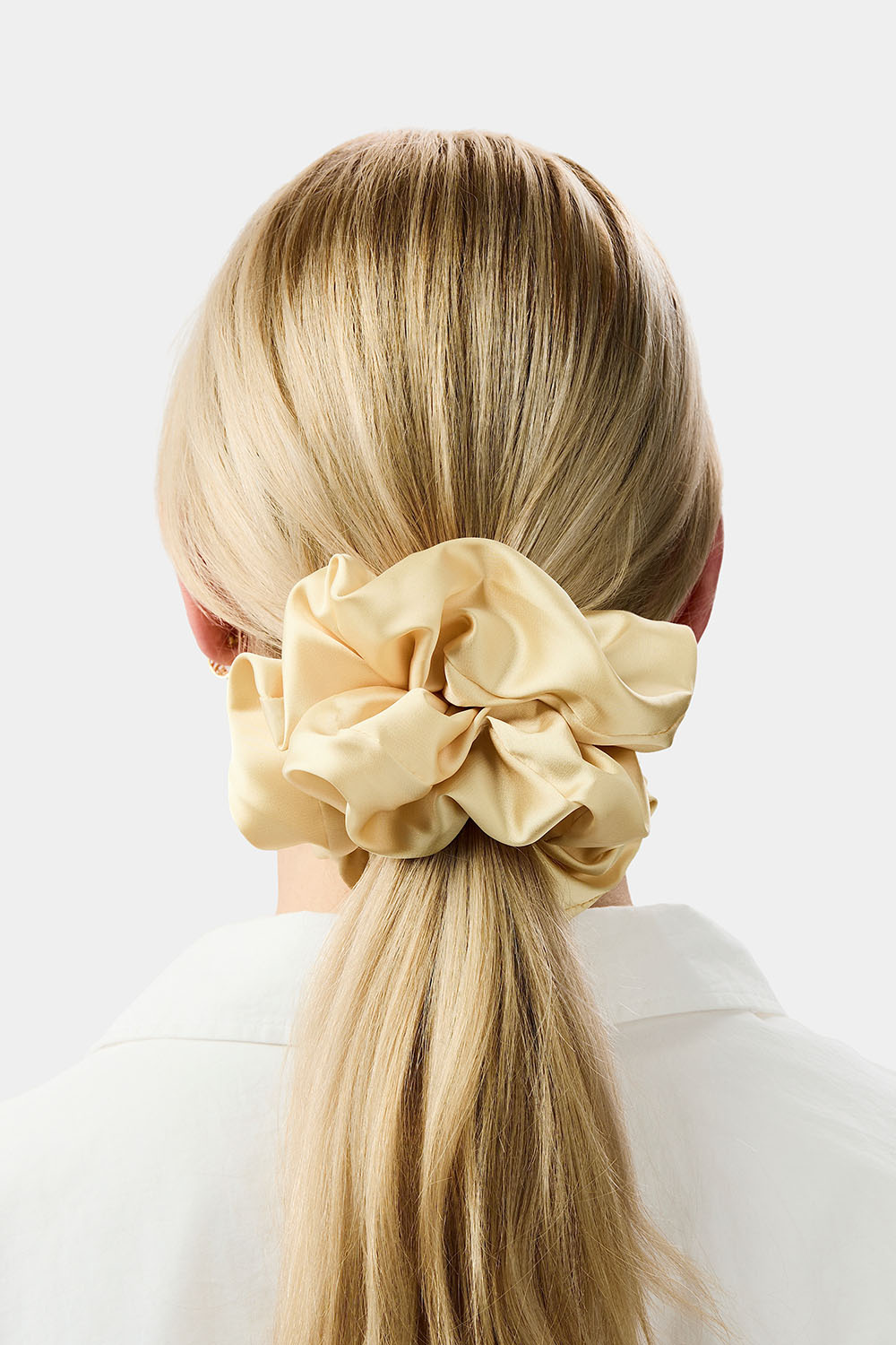 Stor gul scrunchie