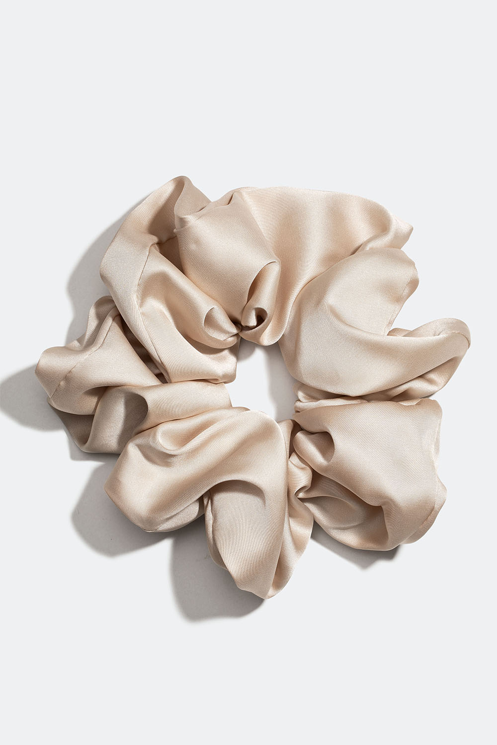 Stor beige scrunchie