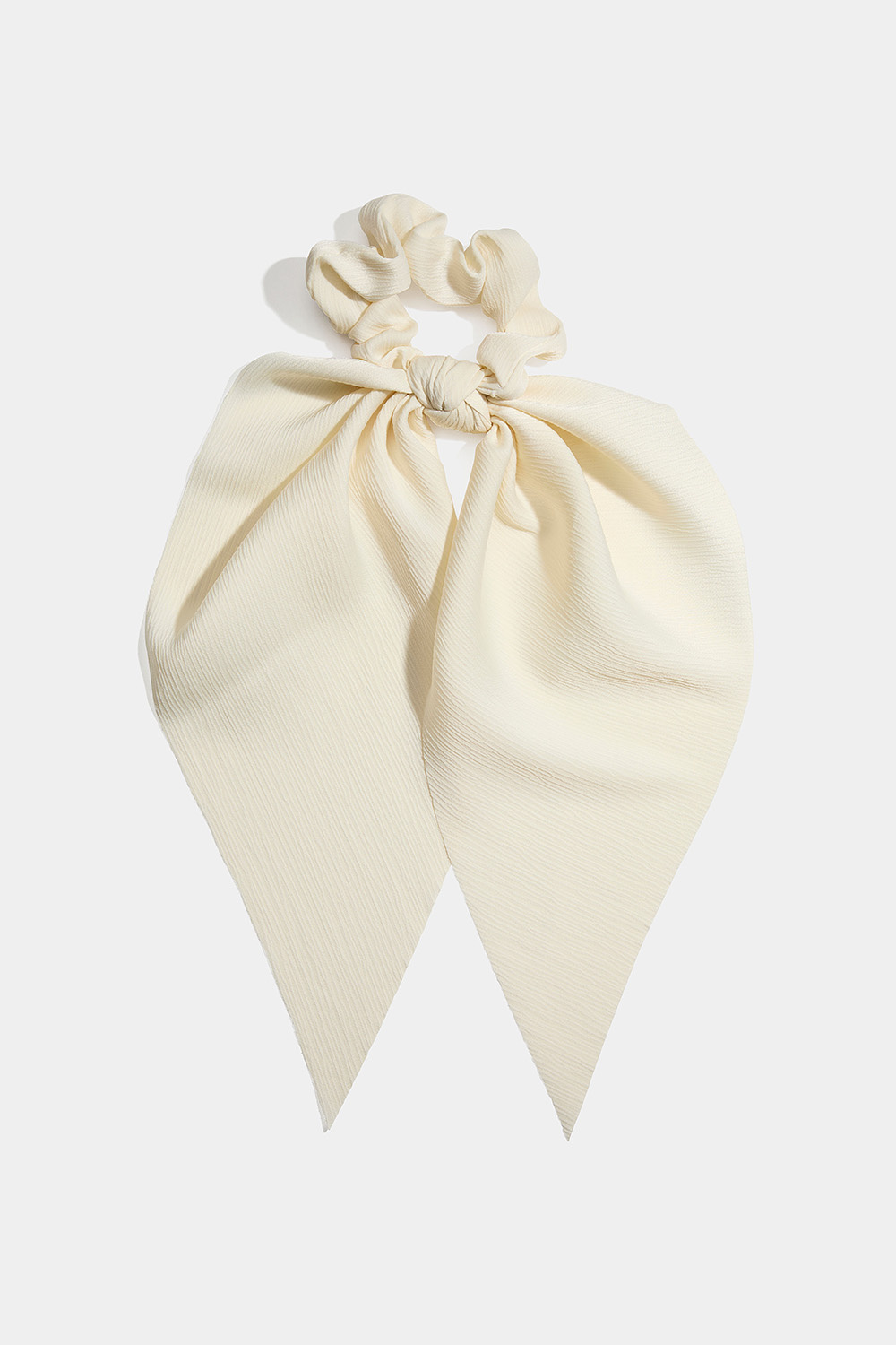 Beige scrunchie tail