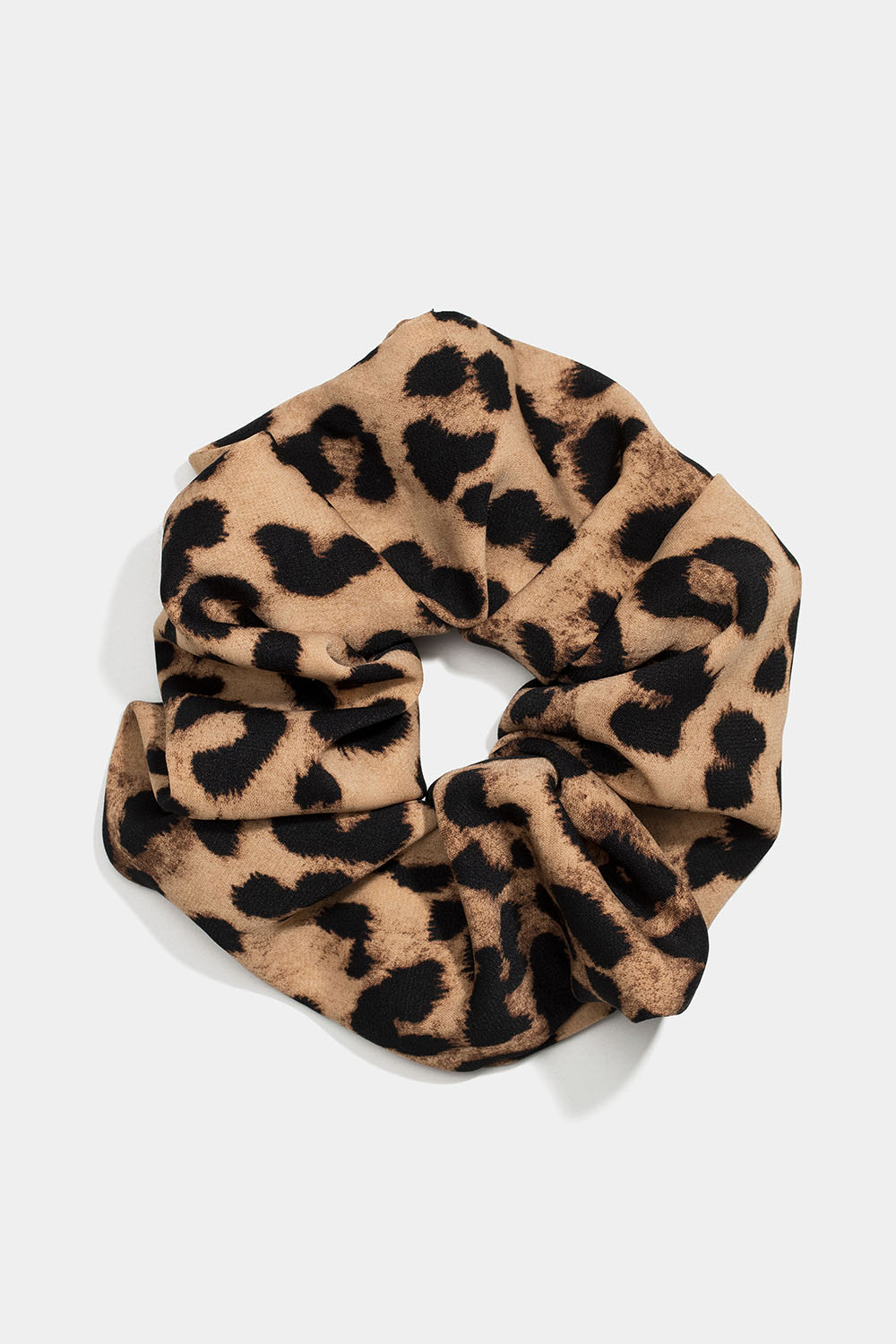 Stor scrunchie med leopardmönster
