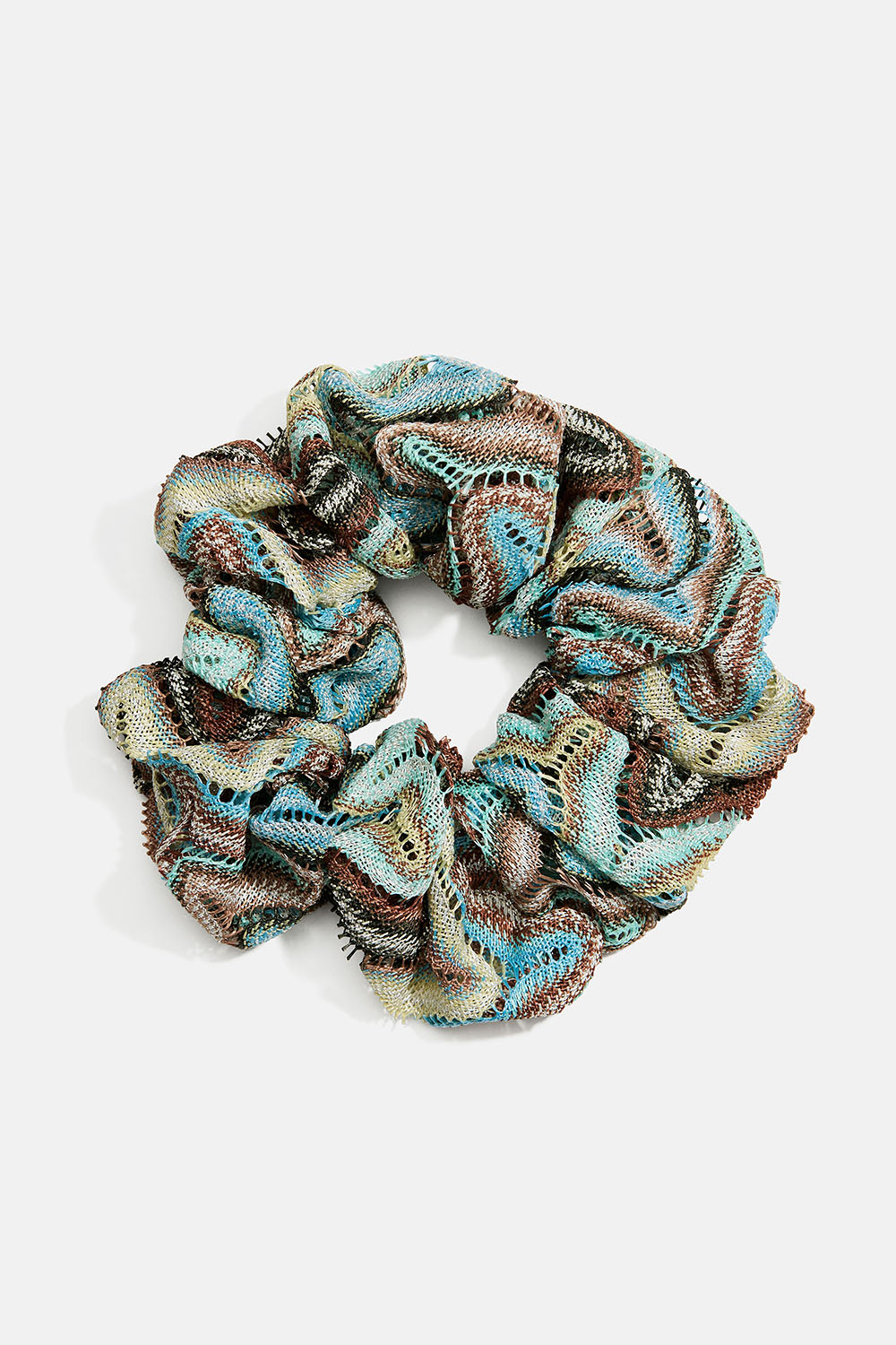 Scrunchie med zigzag mönster