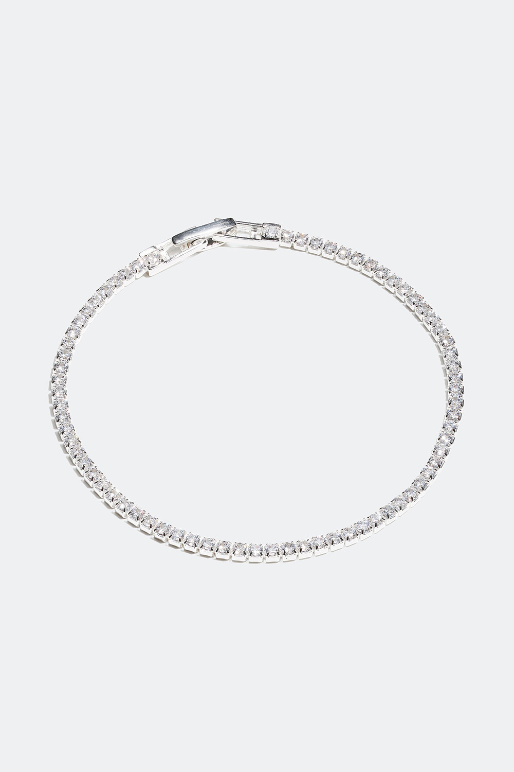Smalt tennisarmband i äkta silver med Cubic Zirconia