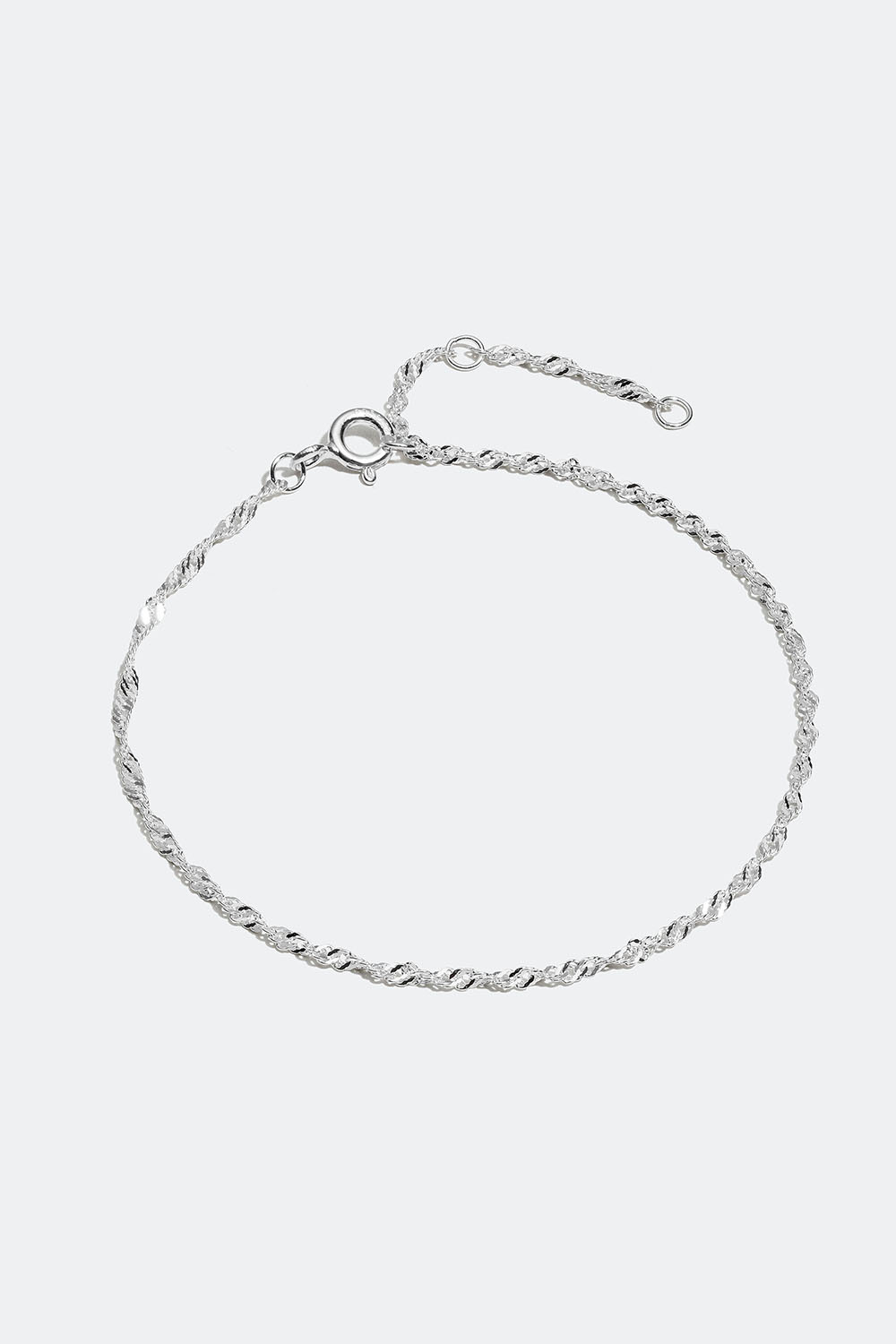 Tvinnat armband i äkta silver