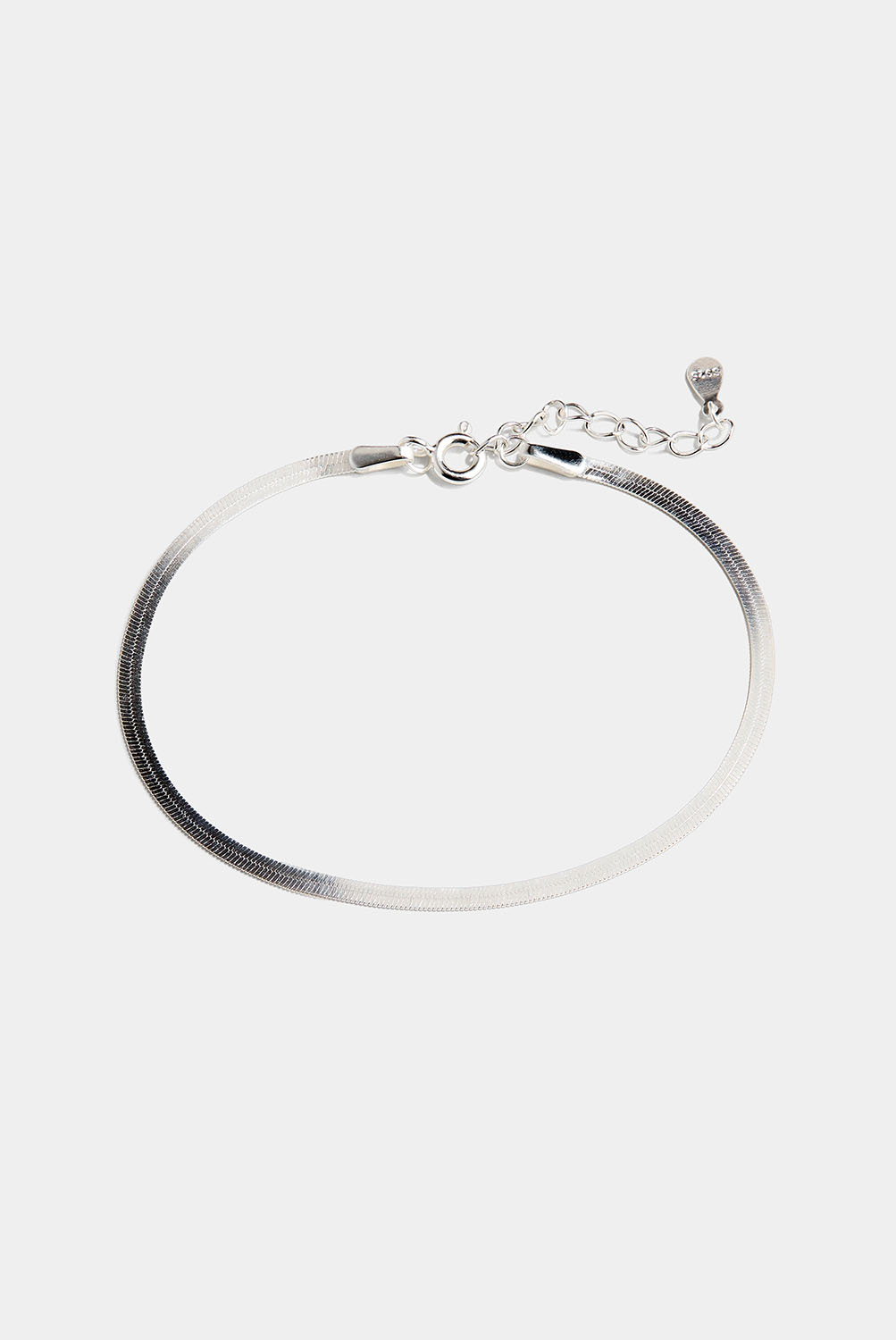 Tunt ormkedjearmband i äkta silver