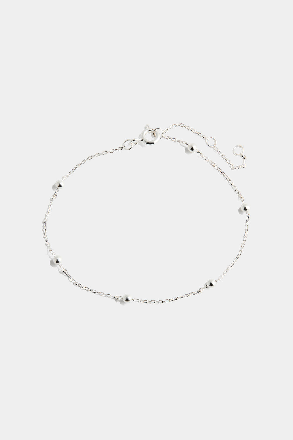 Armband i äkta silver med silverpärlor