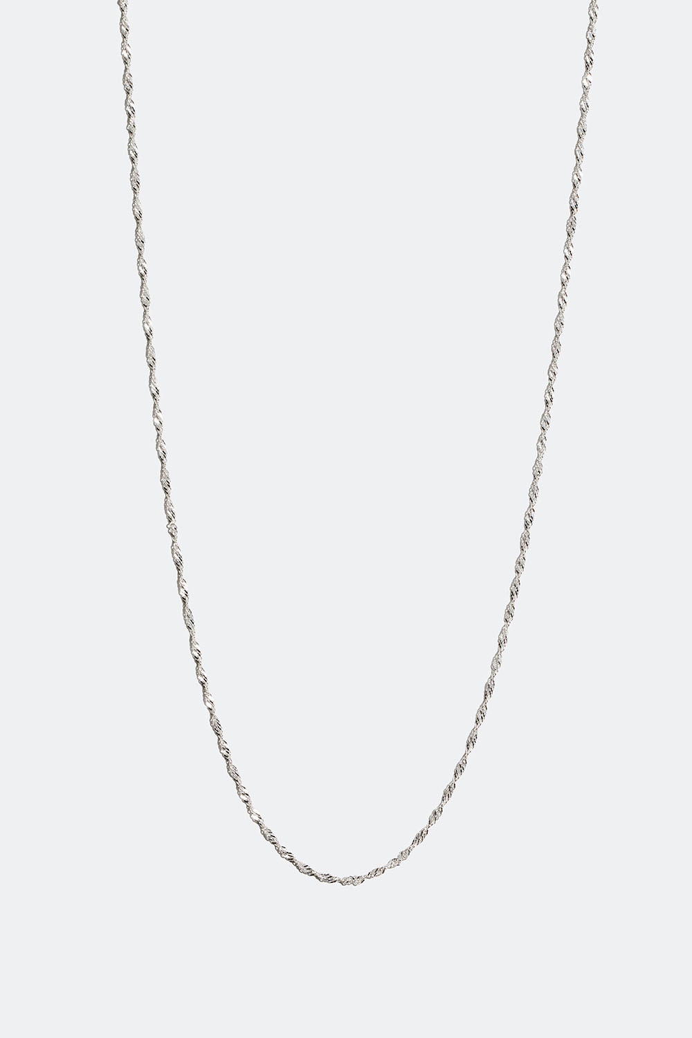 Tvinnat halsband i äkta silver